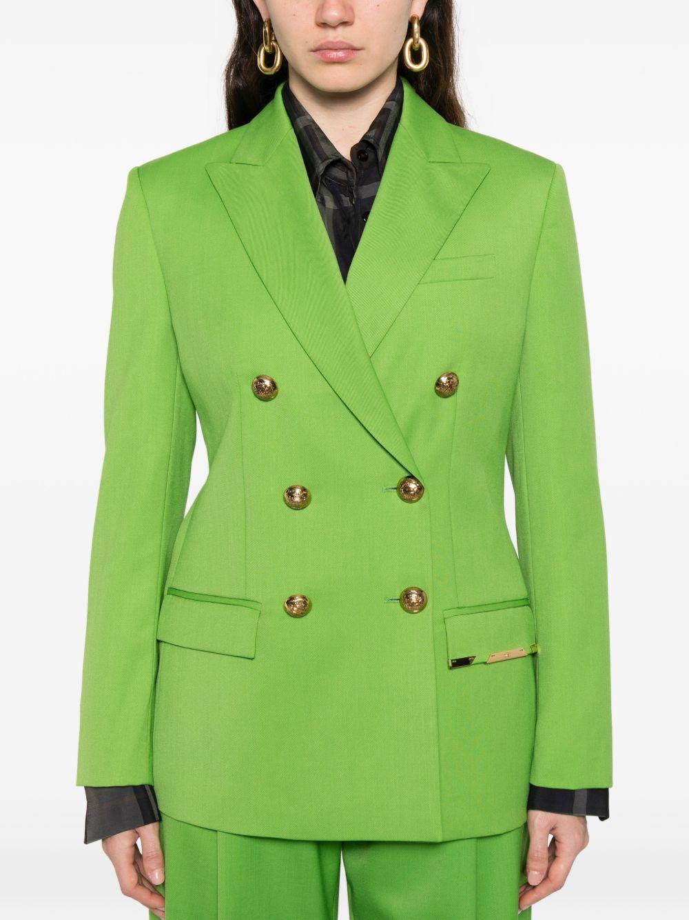 ELISABETTA FRANCHI Blazer doppiopetto con bottoni dorati e tasche 