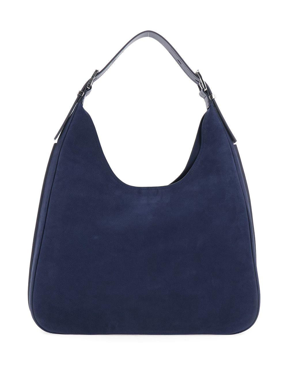 MICHAEL KORS Borsa a spalla blu notte con logo 