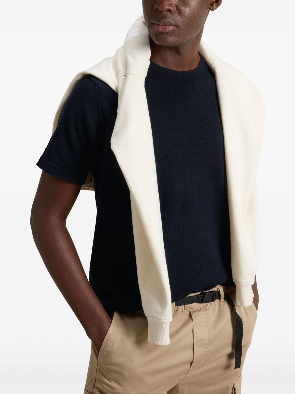 WOOLRICH T-shirt in cotone blu 