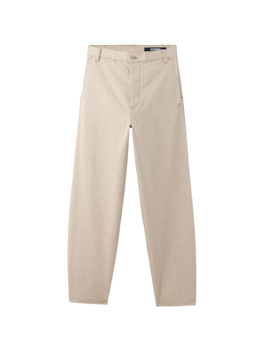 JACQUEMUS Pantaloni in denim Paysan de-Nîmes beige 