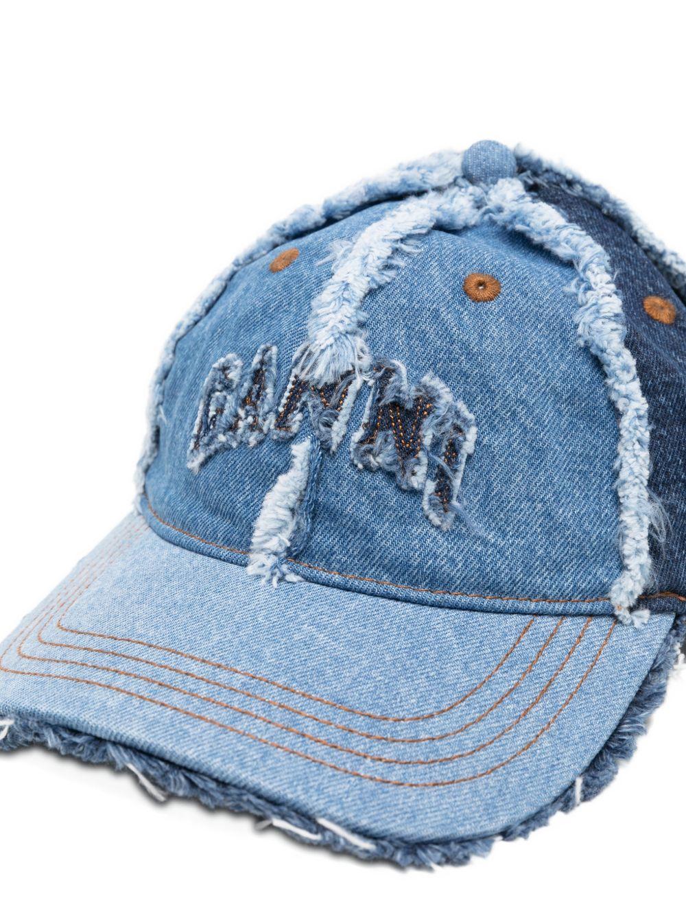 GANNI Cappello da baseball in jeans 