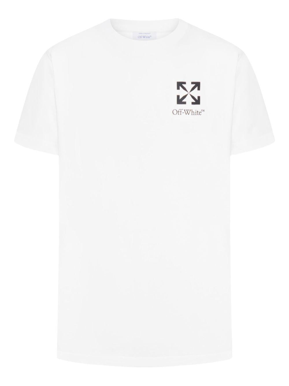OFF WHITE T-Shirt girocollo con logo 