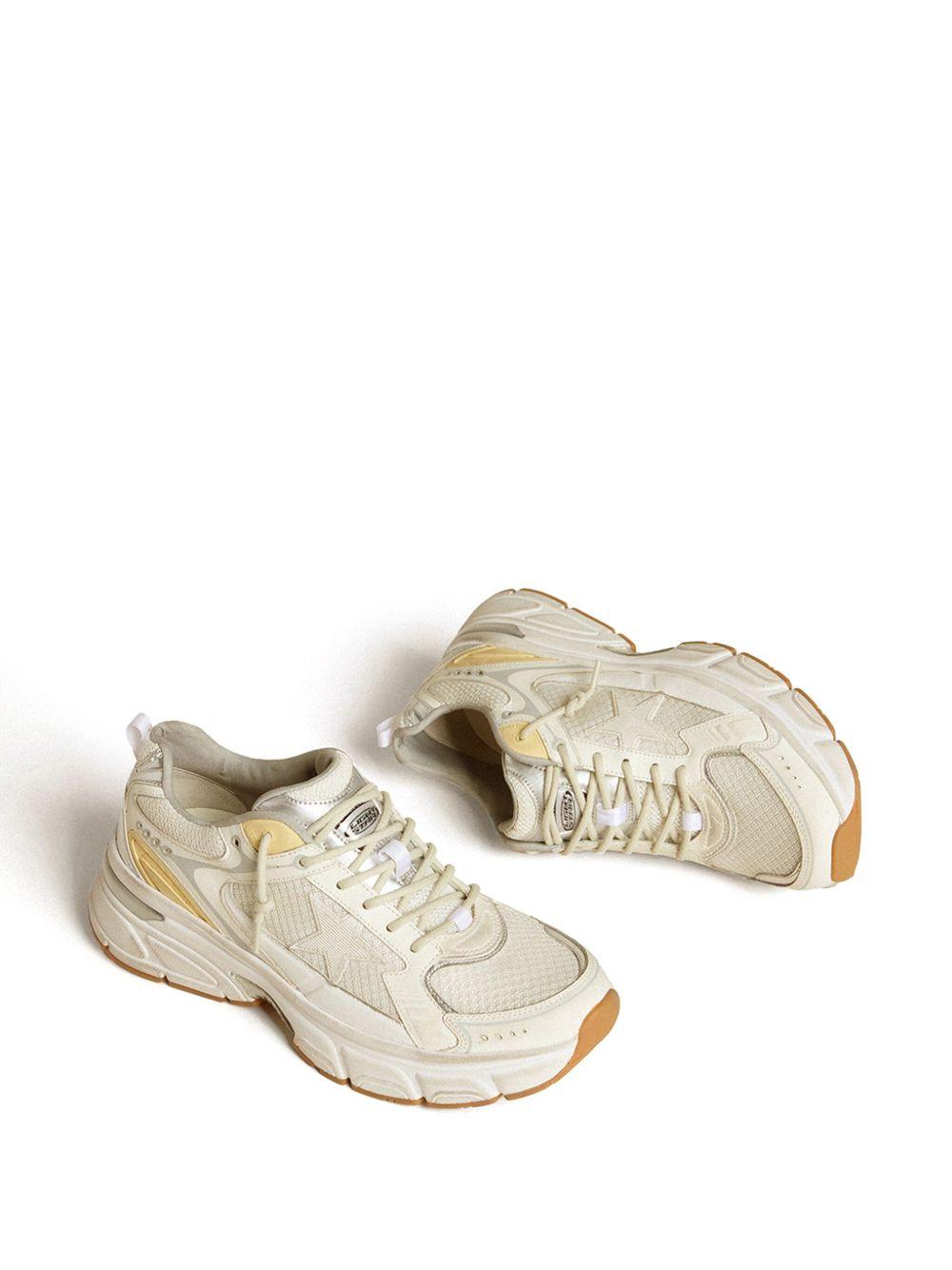GOLDEN GOOSE Sneakers 'Lightstar' bianche e gialle 