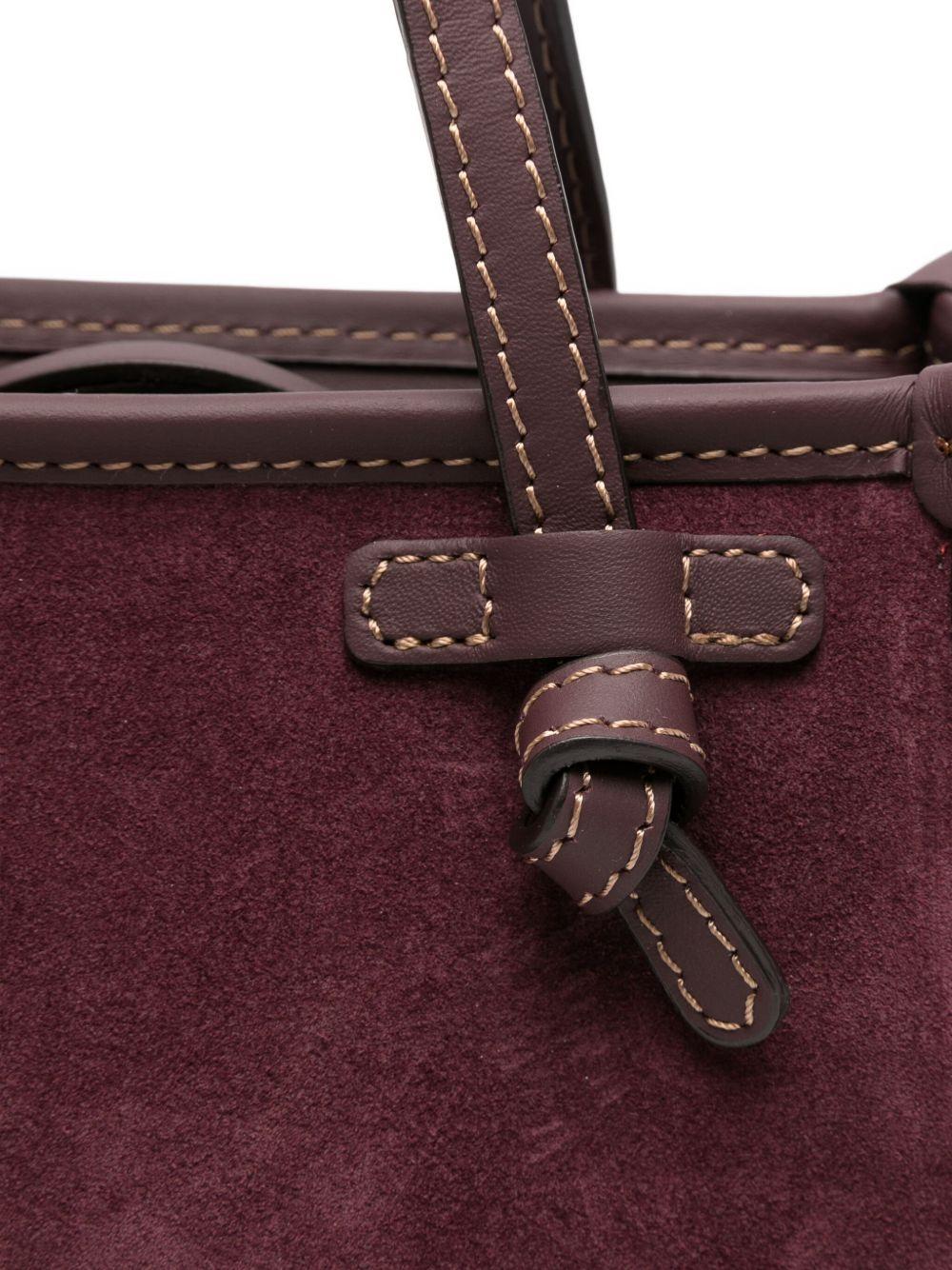 GIANNI CHIARINI Borsa shopping Marcella in camoscio bordeaux 