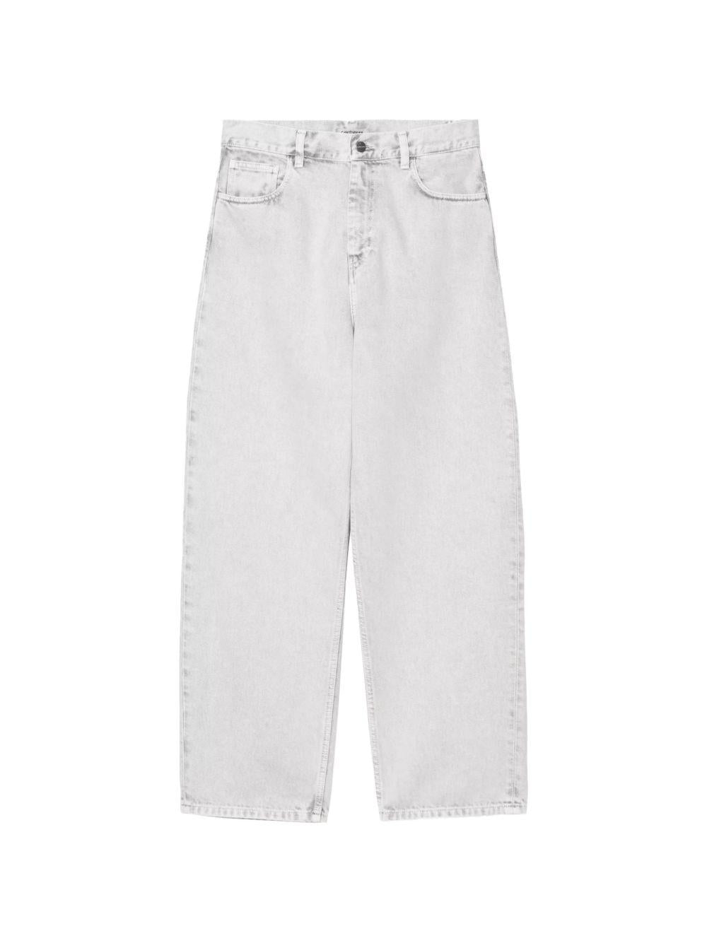 CARHARTT WIP Jeans Brandon in cotone grigio chiaro 