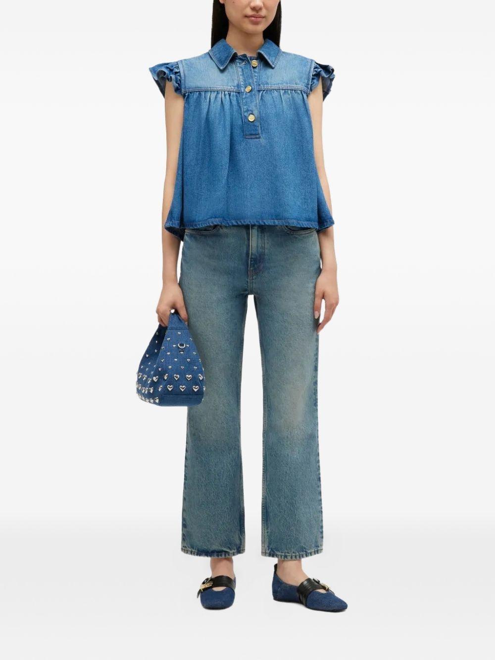 GANNI Top in jeans 