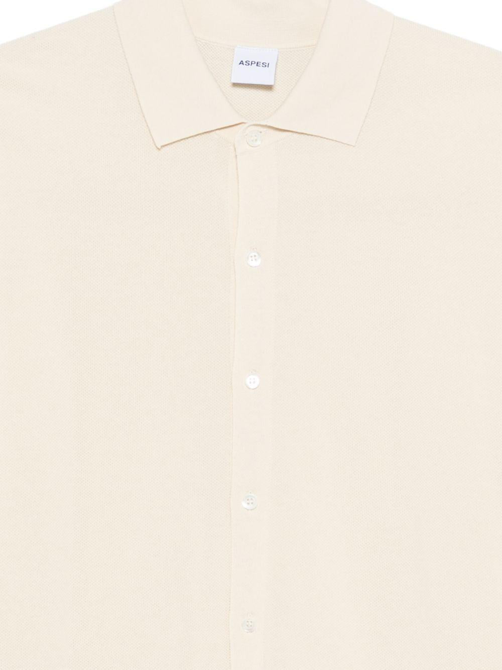 ASPESI Camicia in cotone beige 