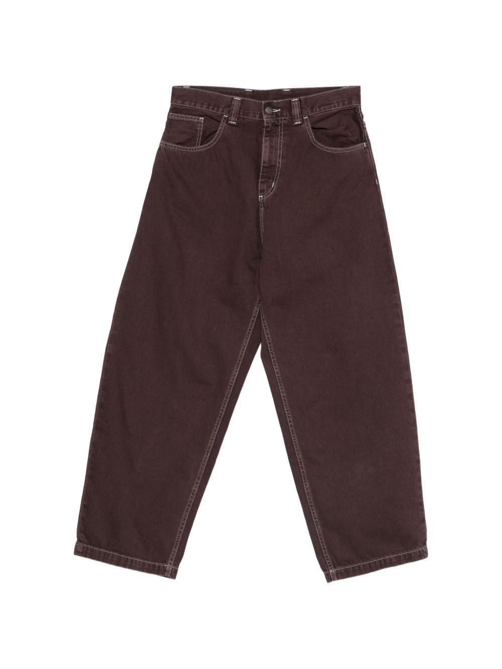 CARHARTT WIP Jeans Brandon in cotone marrone 
