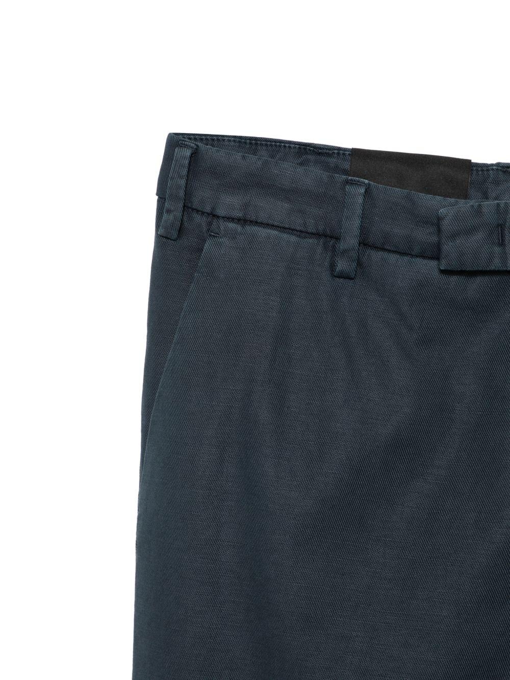 MICHAEL COAL Pantaloni lunghi blu a gamba dritta 