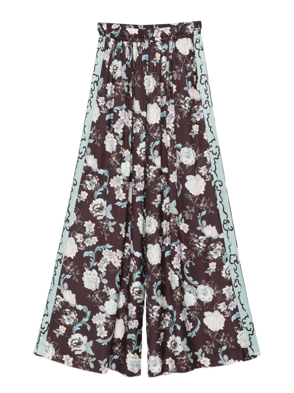 FORTE FORTE Pantaloni ampi fantasia 