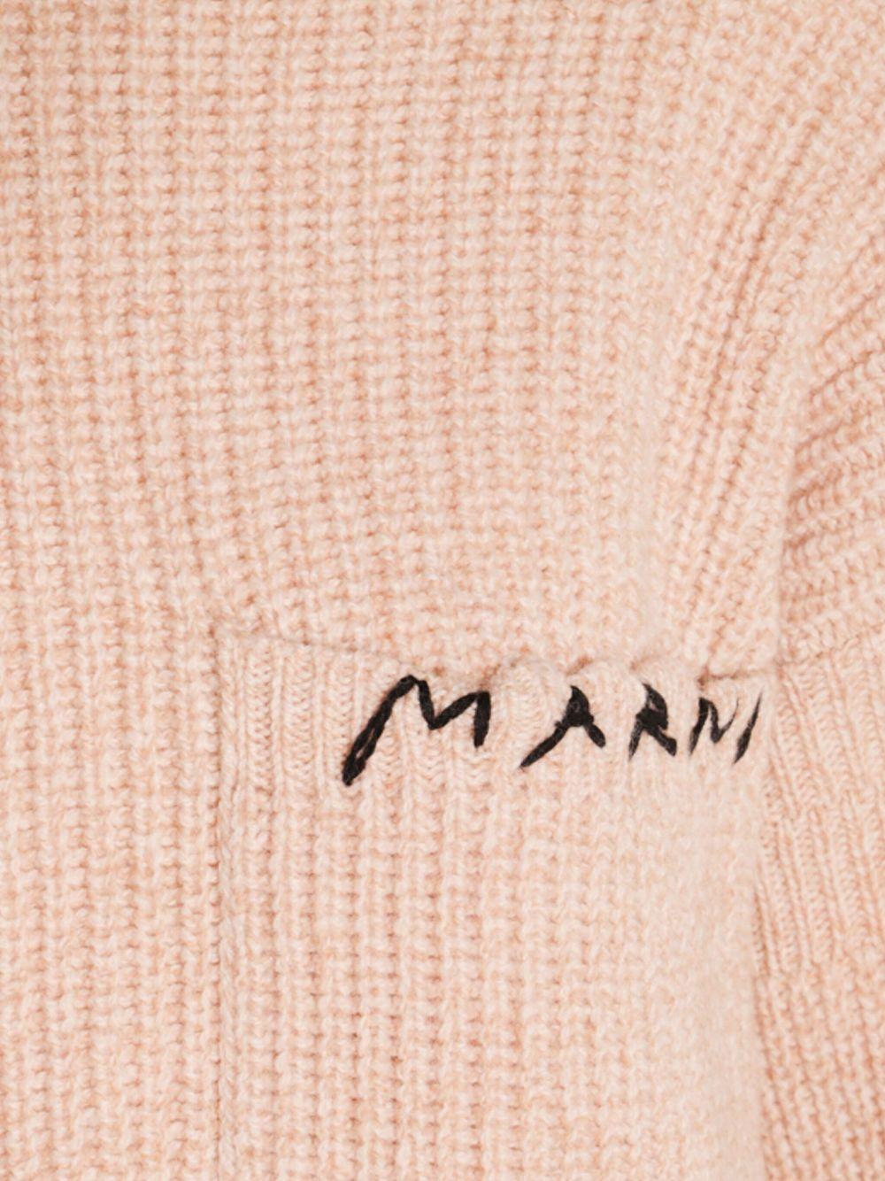 MARNI Maglia in lana vergine rosa 