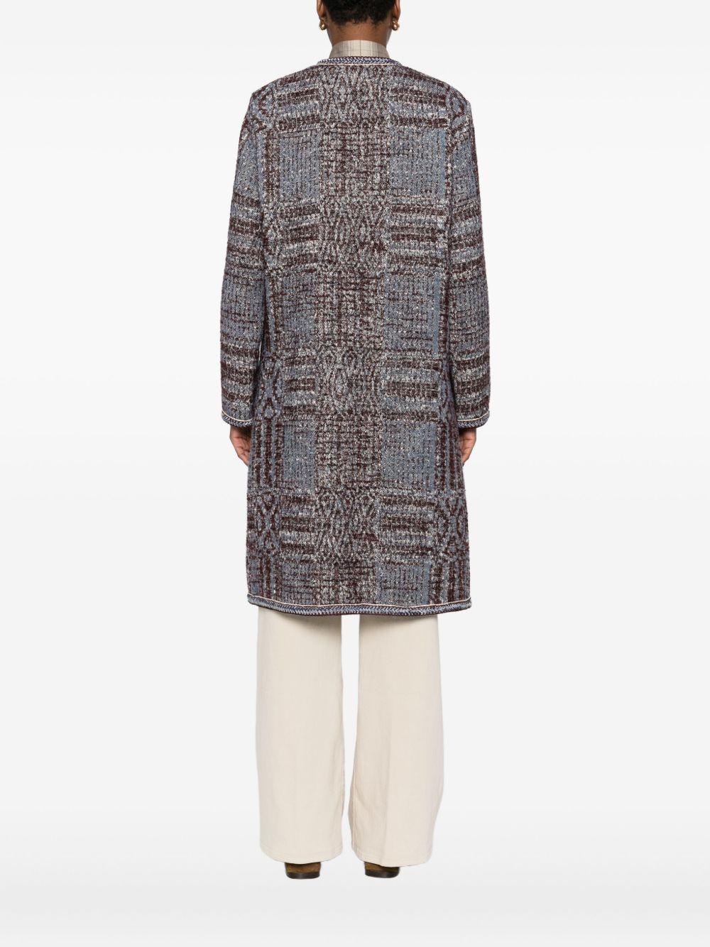 ETRO Cappotto monopetto jacquard 