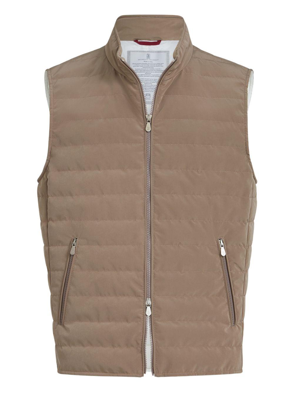 BRUNELLO CUCINELLI Gilet imbottito con zip 