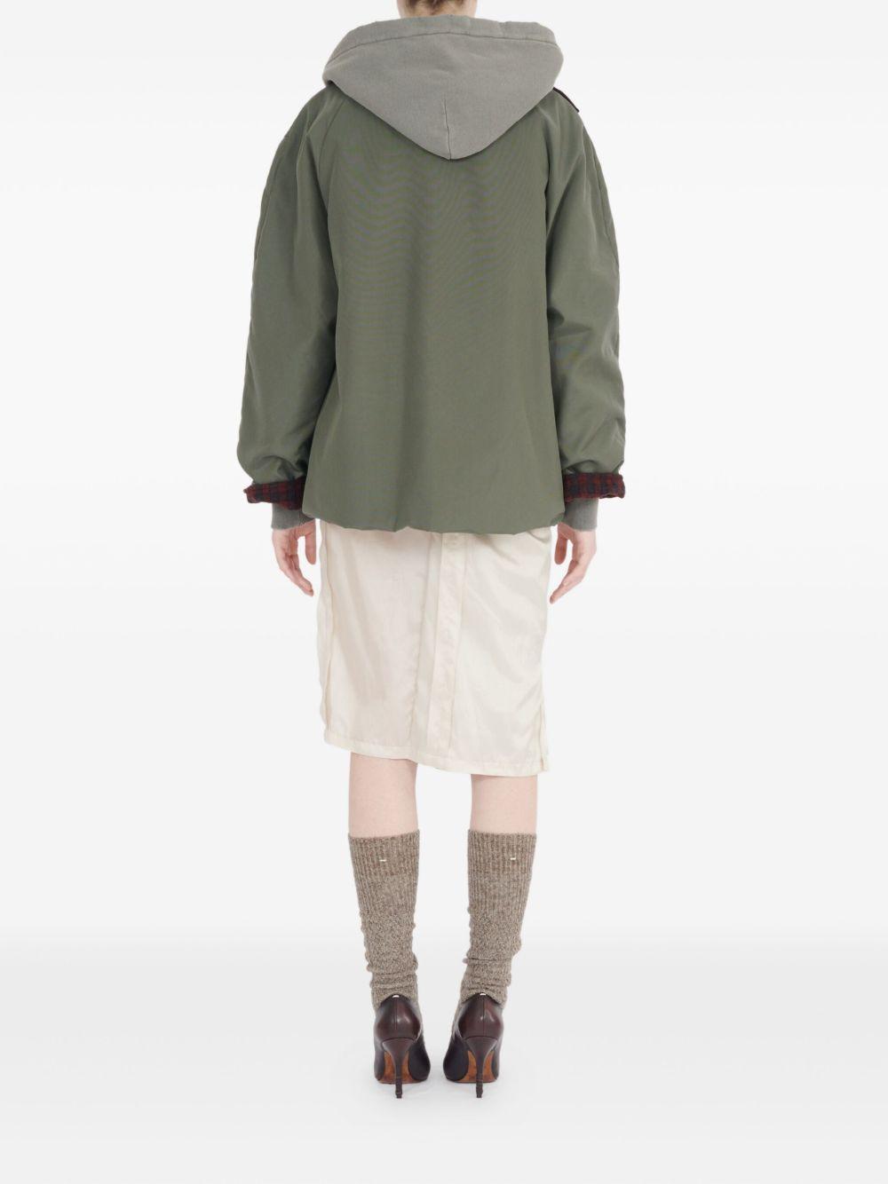 MAISON MARGIELA Giubbotto verde oliva con bottoni 