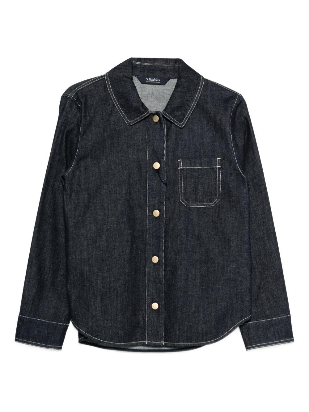 S MAX MARA Camicia sportiva 'SMM Enfasi' in denim 
