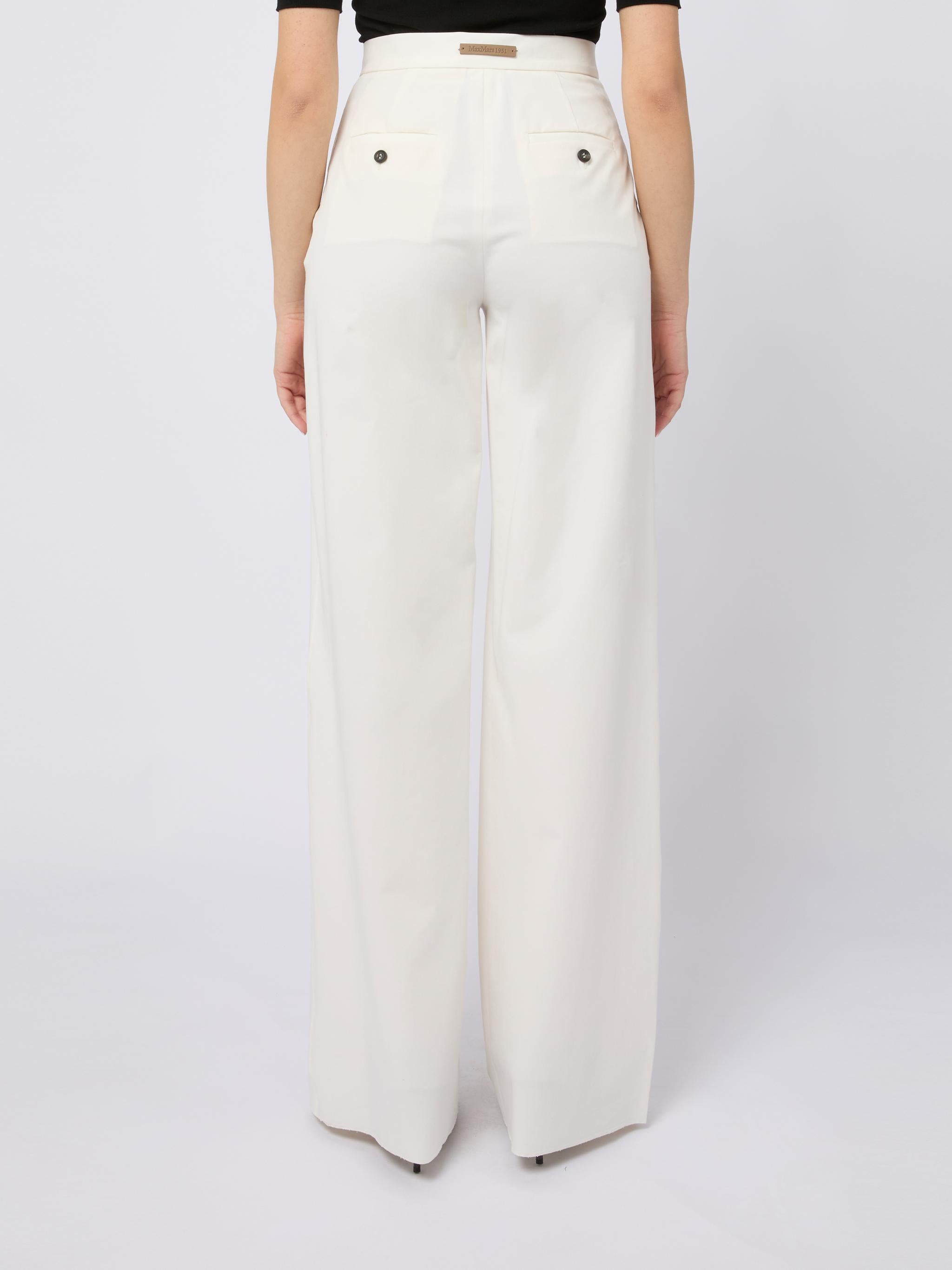 MAX MARA Pantaloni lunghi Dentice color bianco 