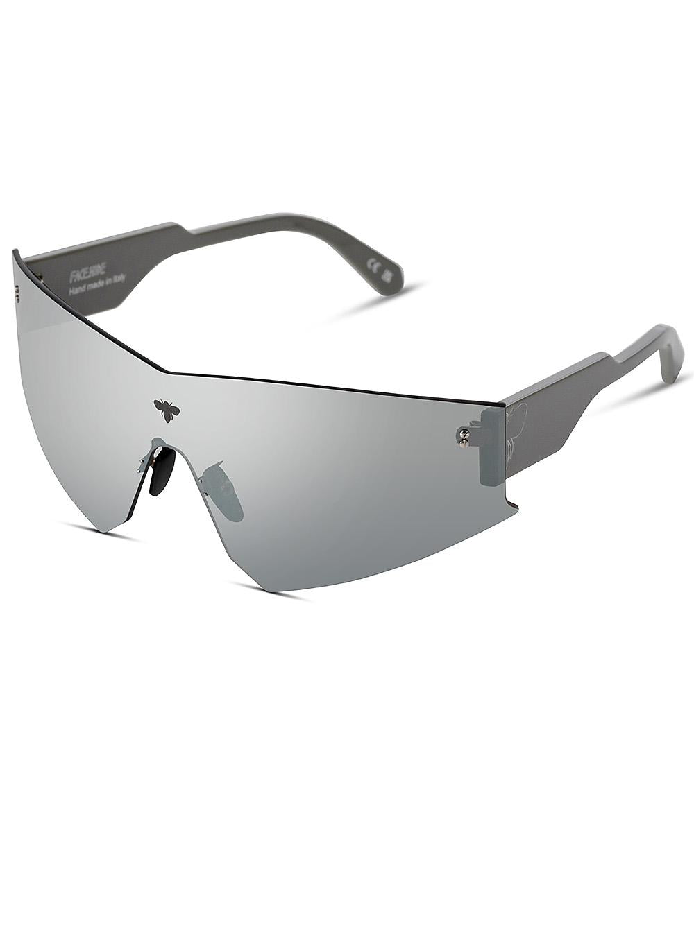 FACE HIDE Occhiali Vertigo in acetato forma futuristica 