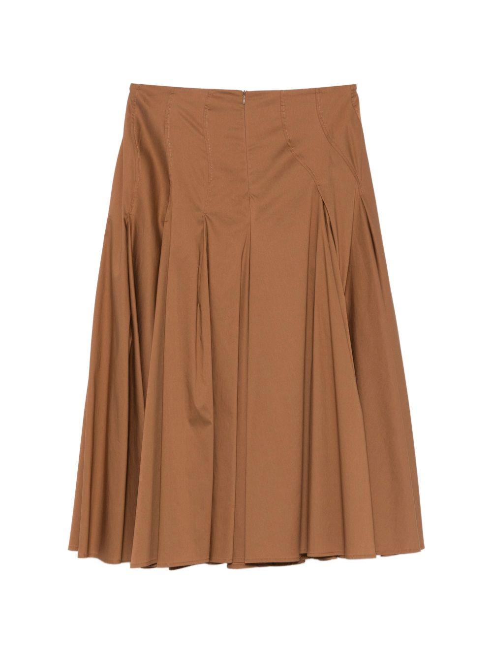 SEMICOUTURE Gonna midi Sabella marrone 