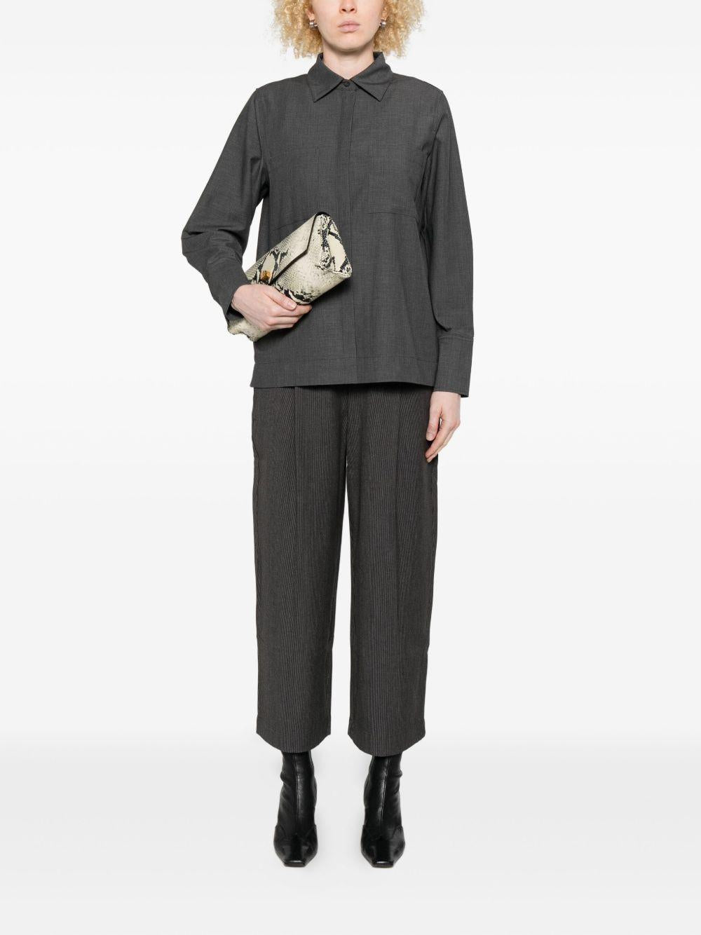 YERSE Pantaloni Crush grigio antracite 