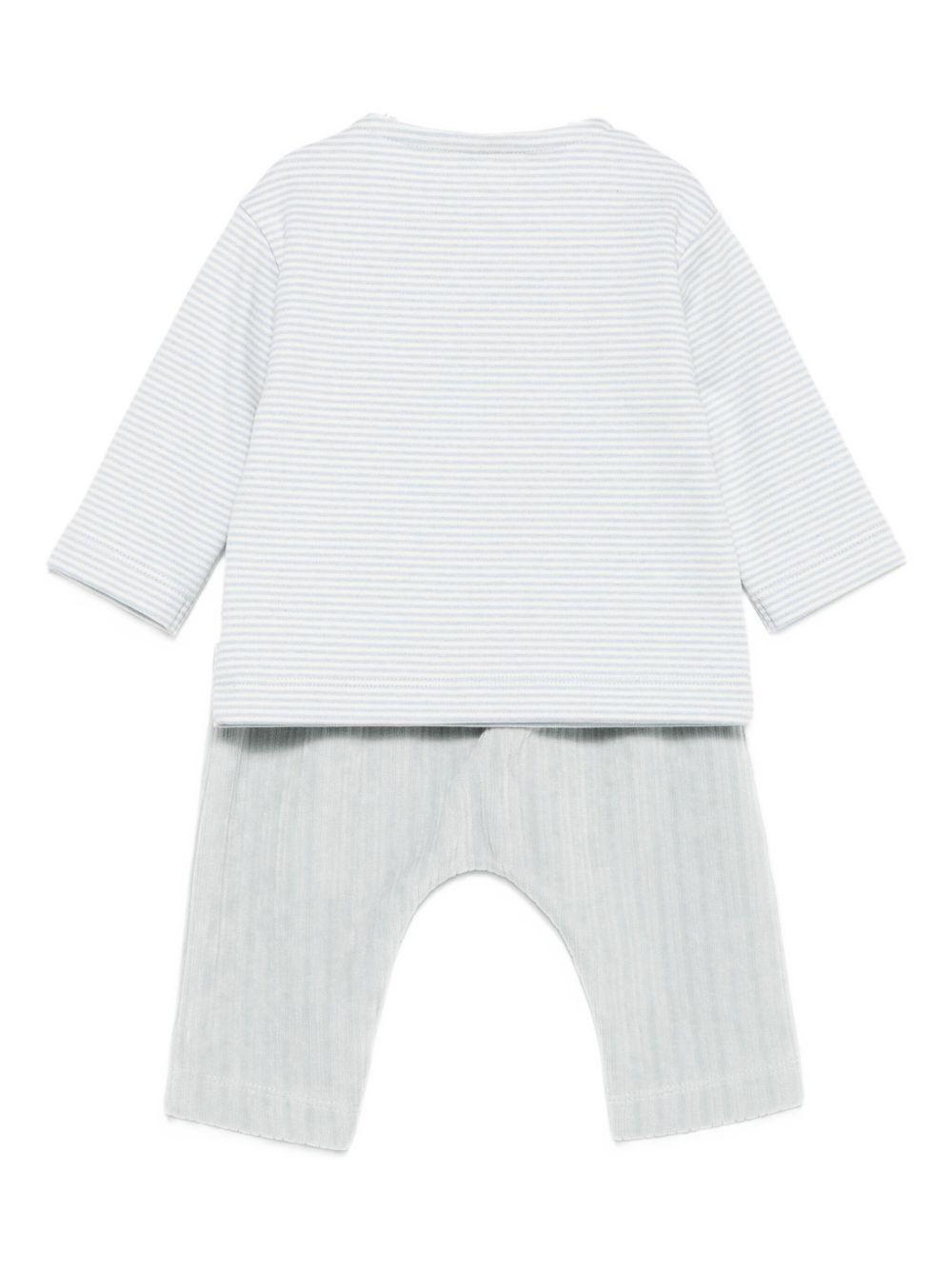 LARANJINHA Set neonata a righe 