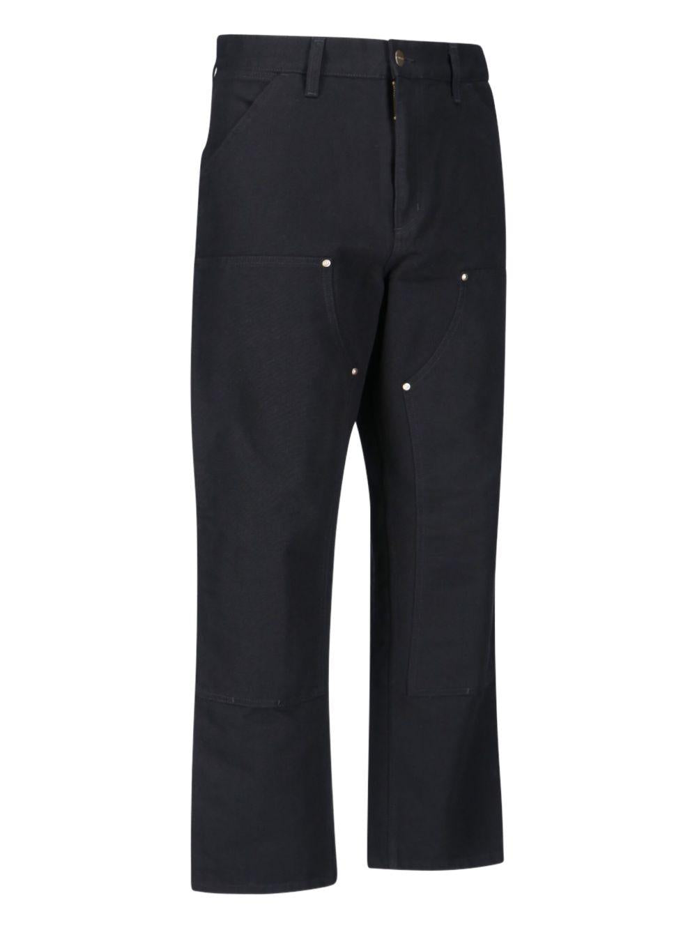 CARHARTT WIP Jeans dritto unisex in cotone nero 