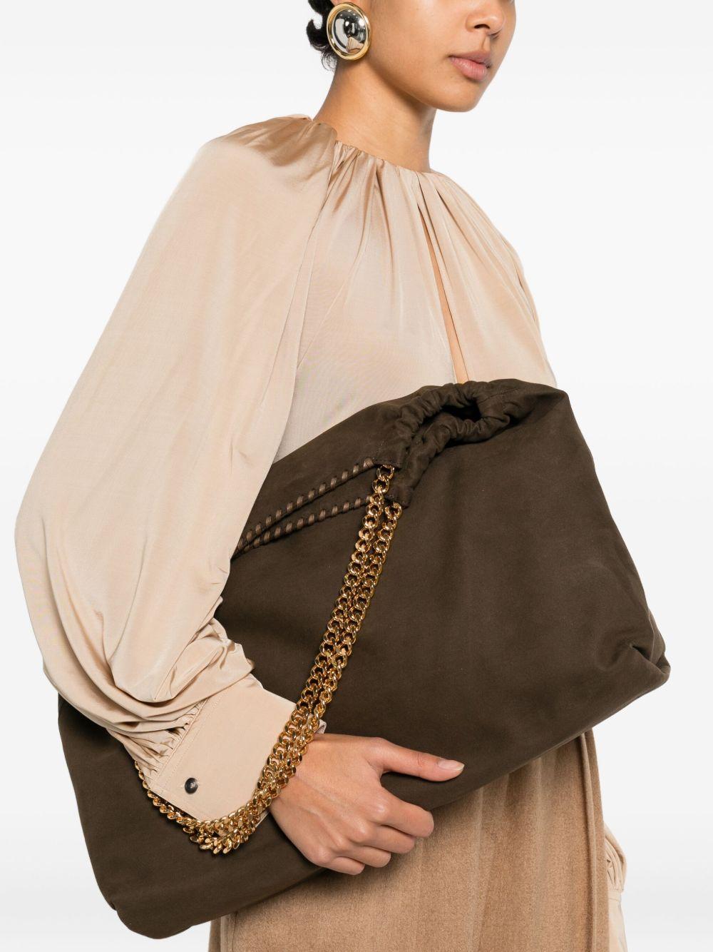 STELLA MCCARTNEY Borsa Tote Falabella in pelle vegana marrone 