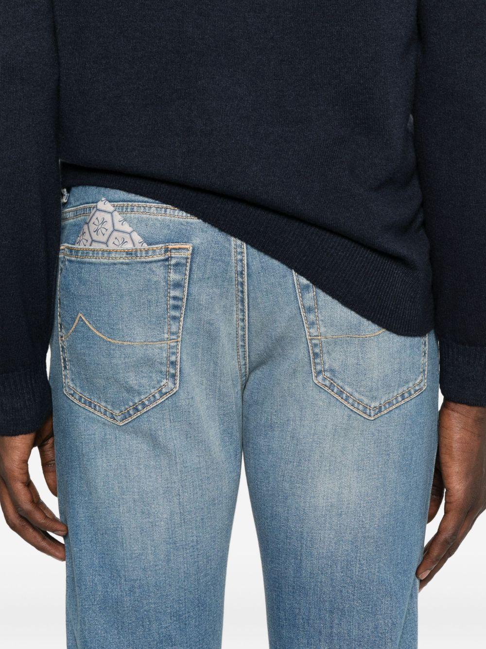 JACOB COHEN Blu jeans effetto wash 