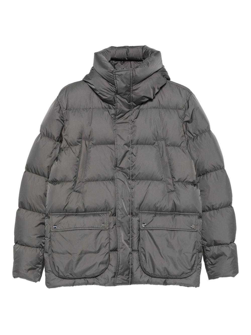 HERNO Piumino corto a collo alto 