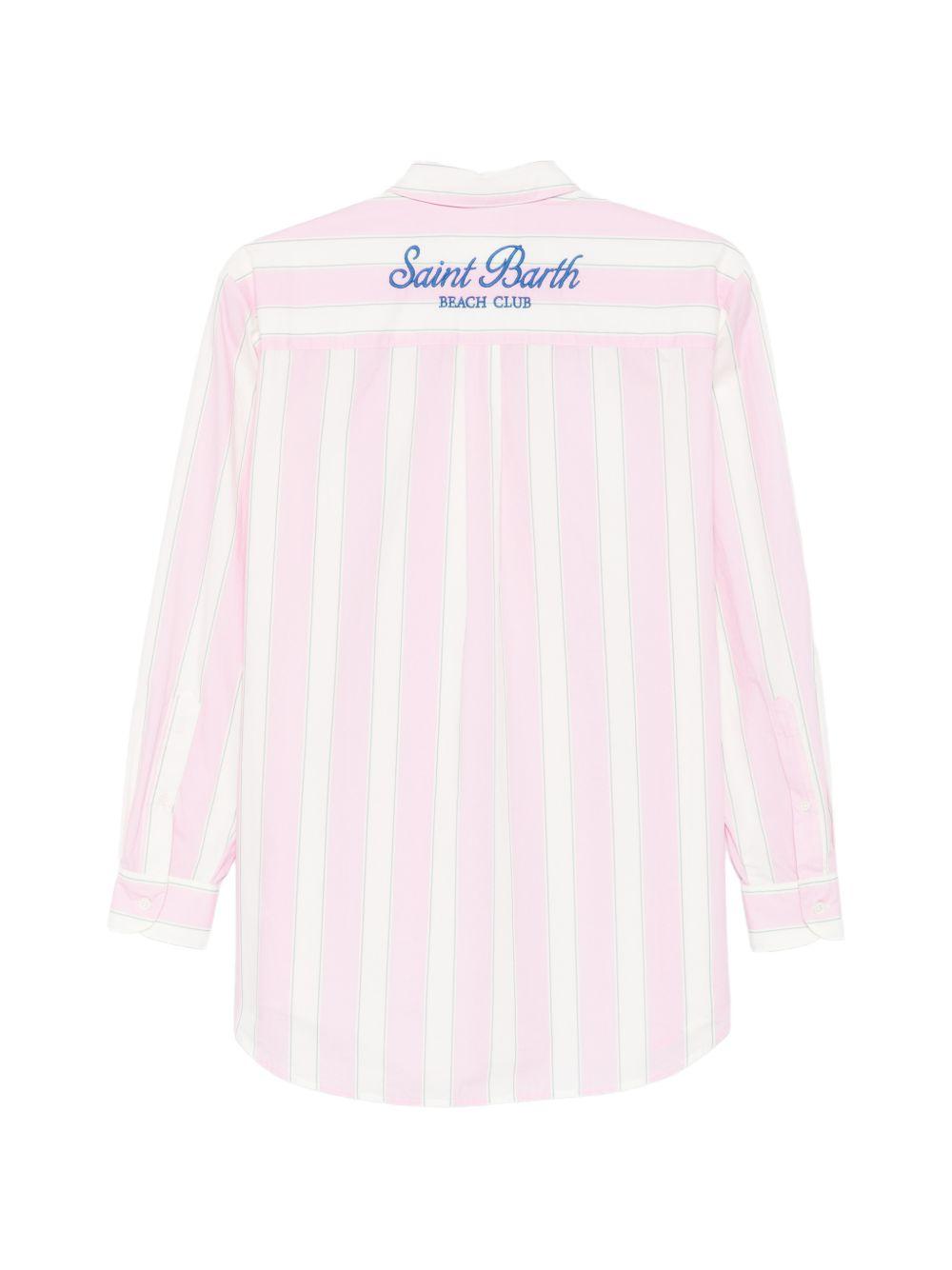 MC2 SAINT BARTH Camicia Brigitte a righe rosa 