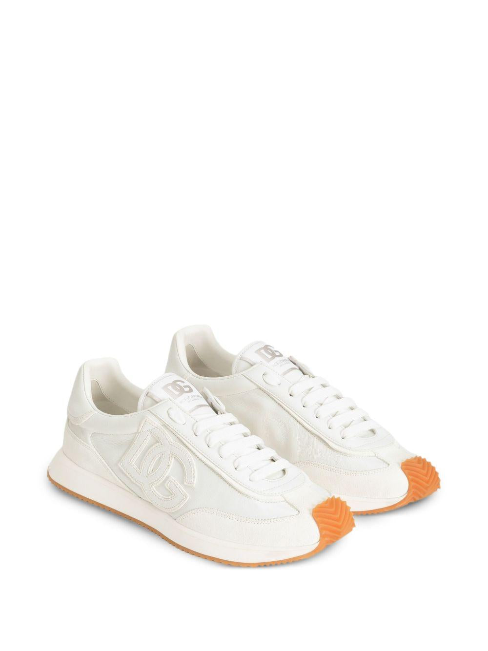DOLCE e GABBANA Sneakers in pelle bianca 