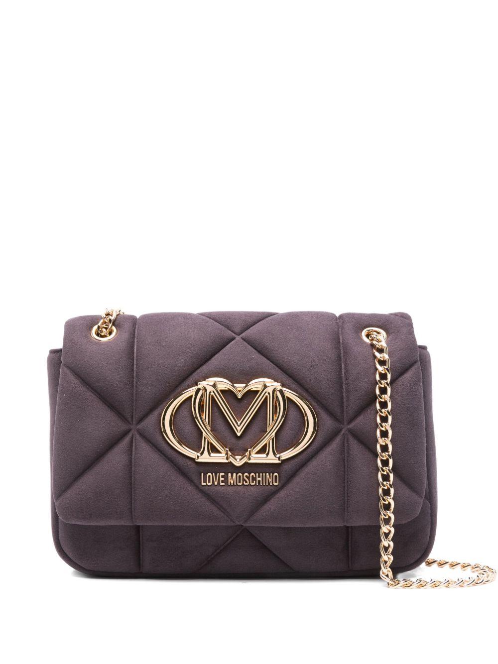 LOVE MOSCHINO Borsa a tracolla matelassé viola 