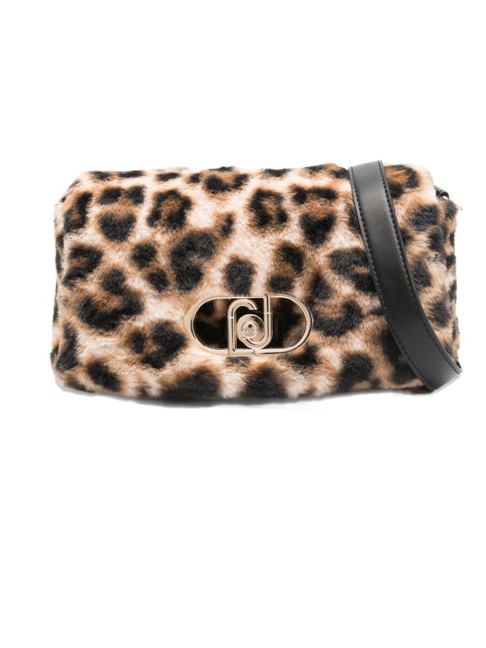 LIUJO Borsa a tracolla animalier leopardata 