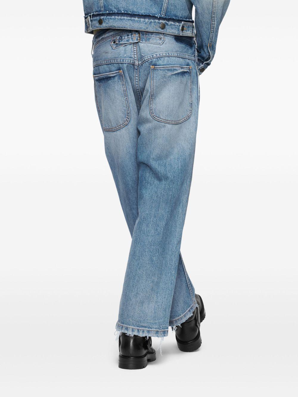 MAISON MARGIELA Jeans blu con orlo grezzo 