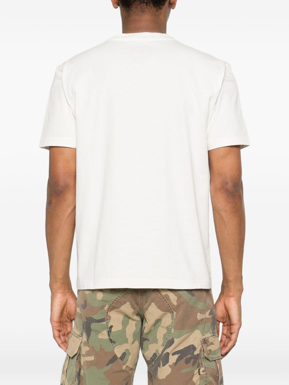 CHESAPEAKES T-shirt bianca in fresco cotone 