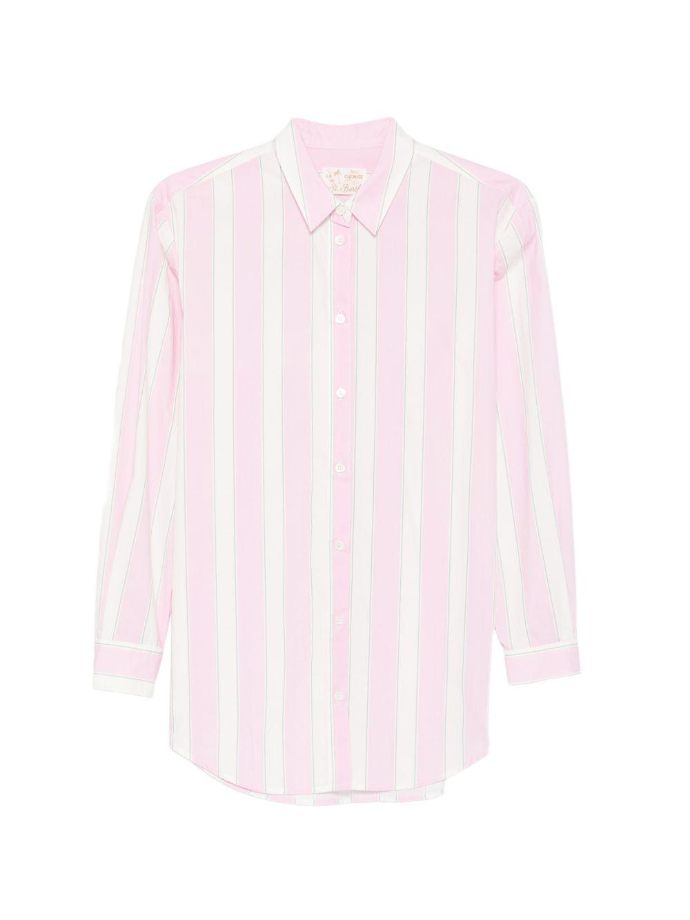 MC2 SAINT BARTH Camicia Brigitte a righe rosa 