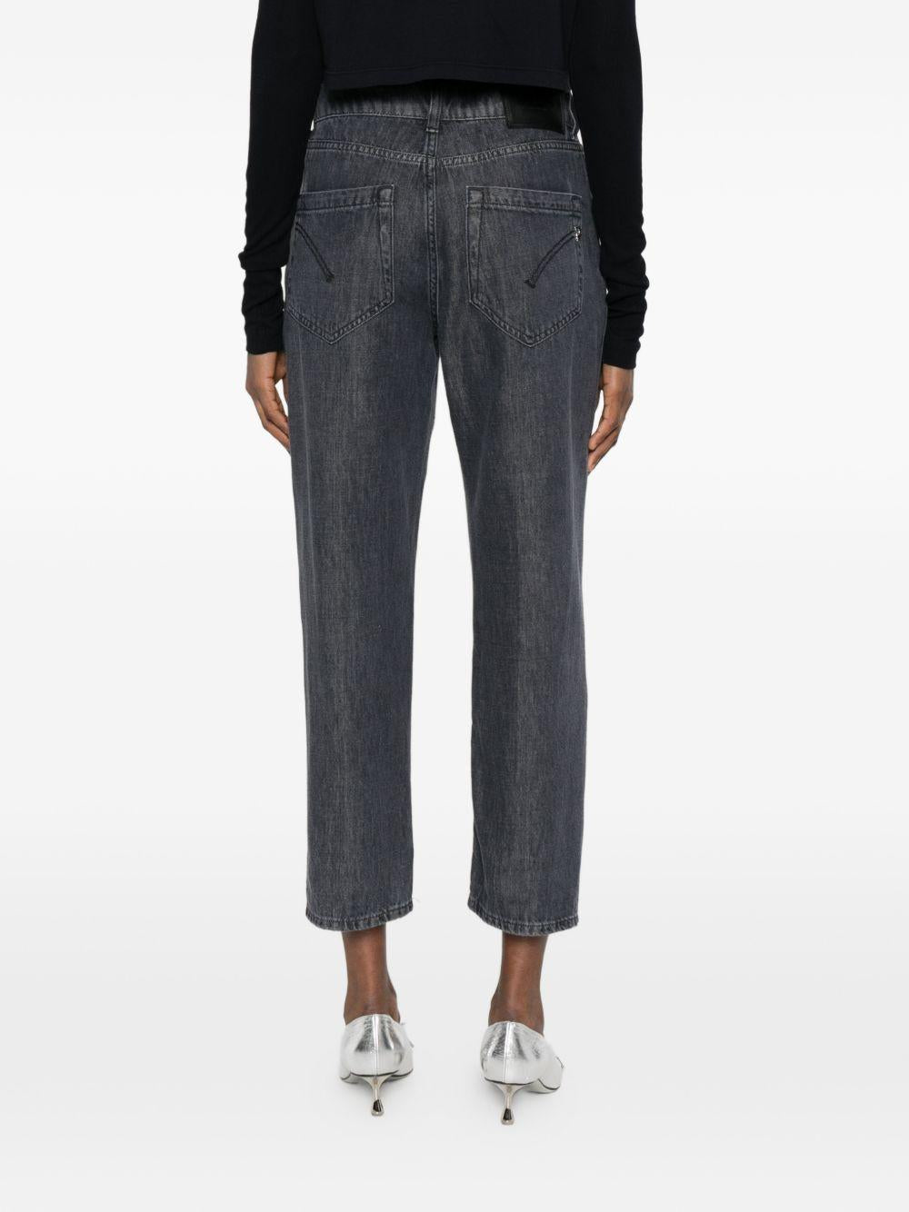 DONDUP Jeans Koons grigi con bottoni 