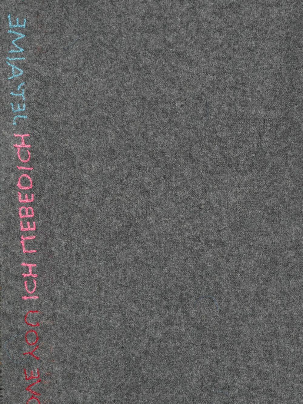 FALIERO SARTI Sciarpa 'Te Quiero' con ricamo 