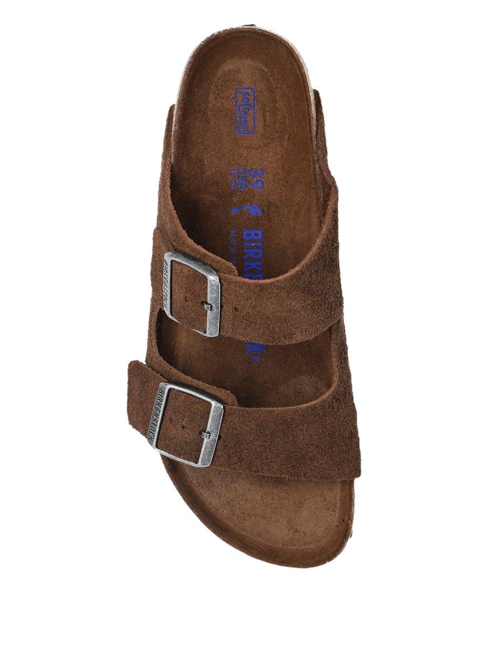 BIRKENSTOCK Ciabatte Arizona in suede marrone 