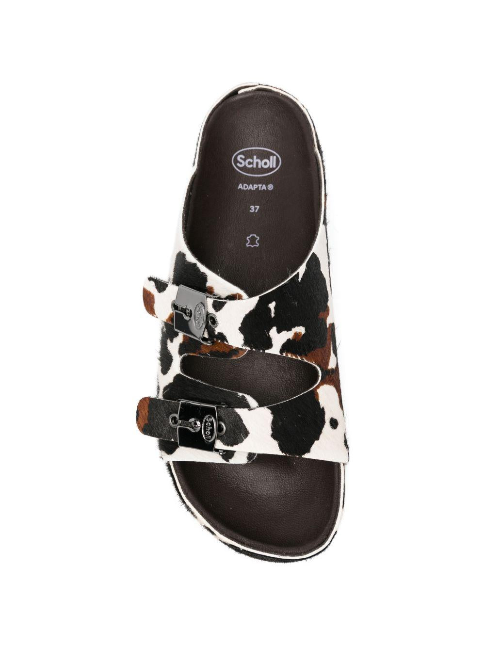 SCHOLL Ciabatte Kim Cow con doppia fibbia 