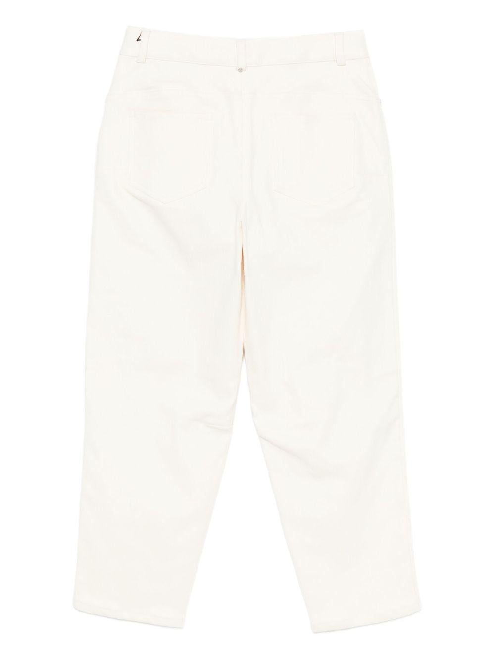 LIUJO Pantaloni in cotone bianco 