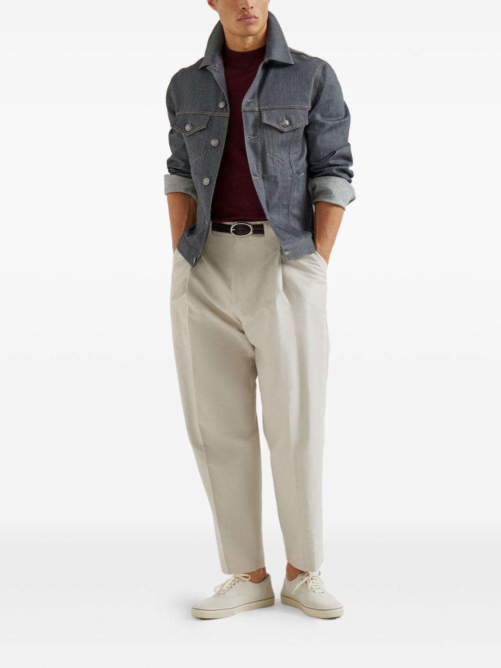 BRUNELLO CUCINELLI Giacca in denim con bottoni 