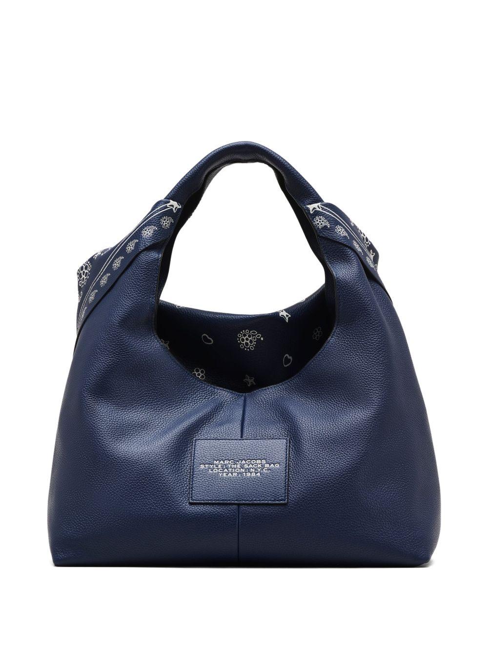 MARC JACOBS Borsa a spalla sack in pelle con effetto bandana 