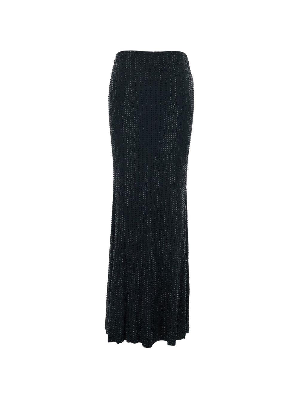 VENUJA Maxi gonna Malibu con strass e drappeggio 