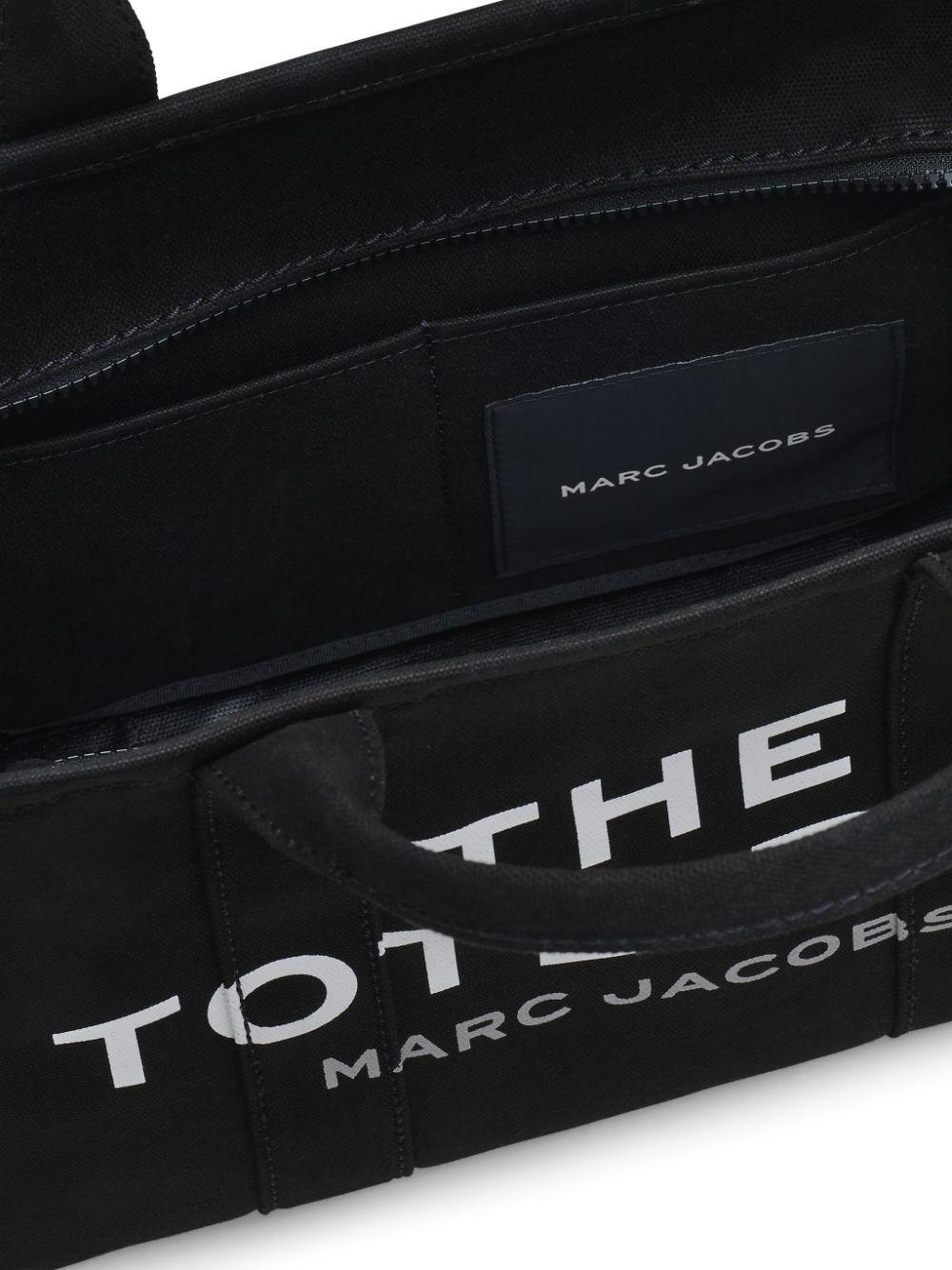 MARC JACOBS Borsa tote 'The Canvas Media' in cotone nero 