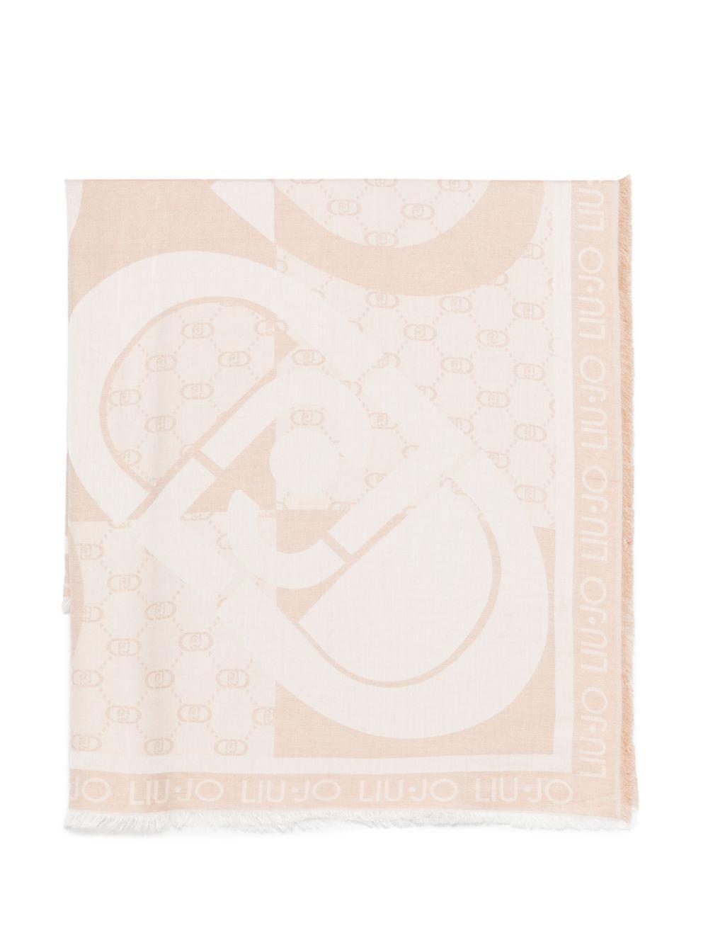 LIUJO Foulard rosa con stampa 