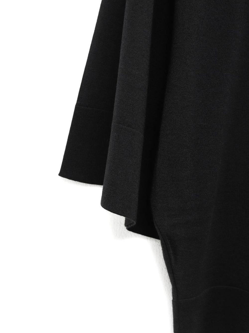 JACQUEMUS Maglia Mananco nera in lana e seta 