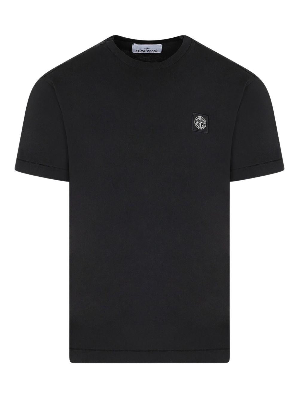STONE ISLAND T-shirt a maniche corte con logo<BR/> 