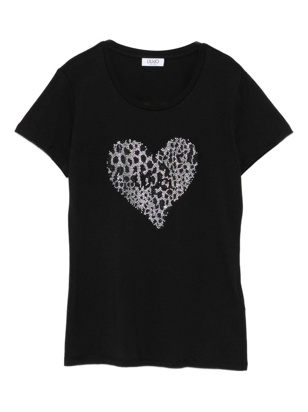 LIUJO T-shirt girocollo con stampa 