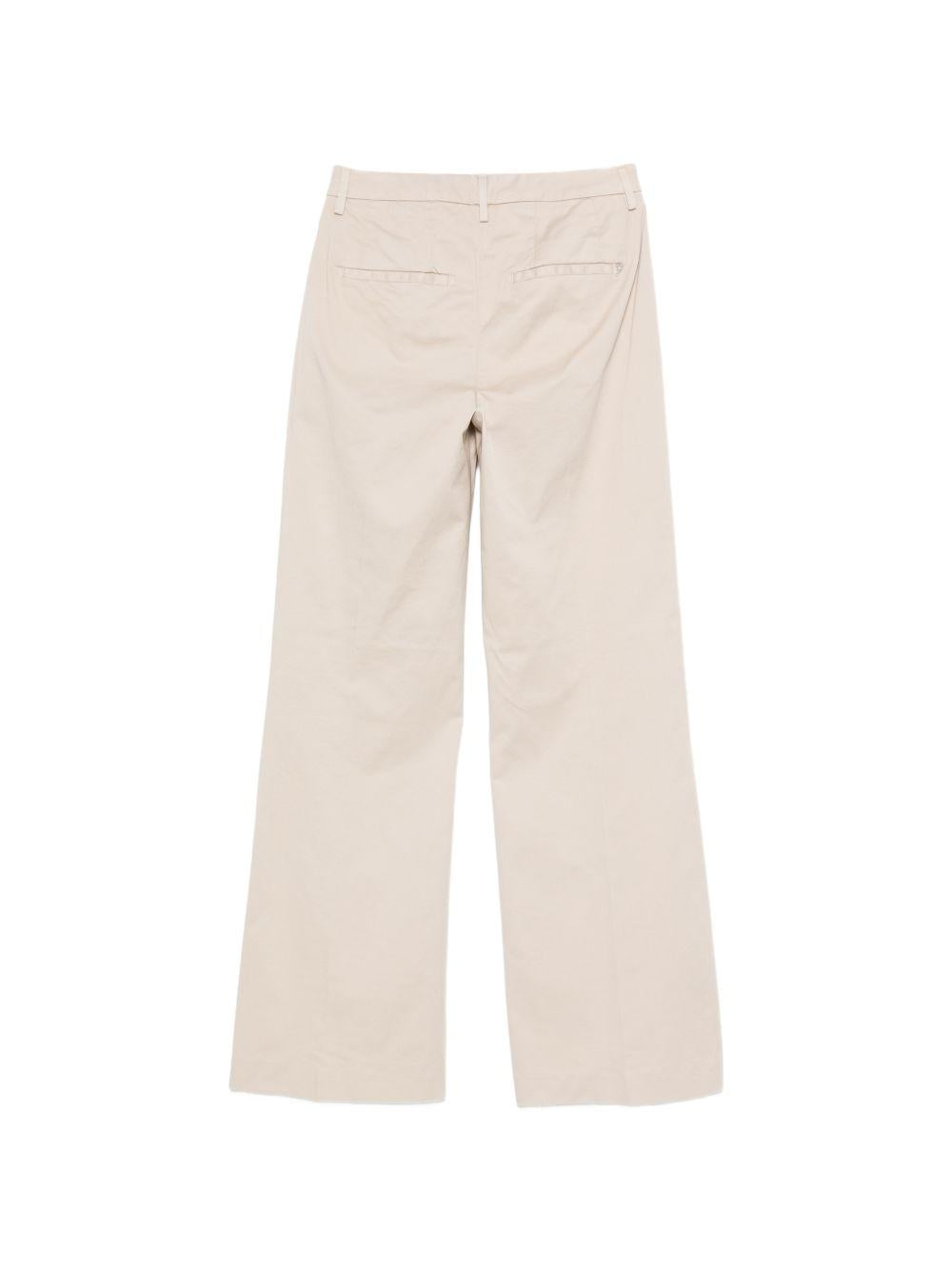 DONDUP Pantaloni Janice wide leg beige 