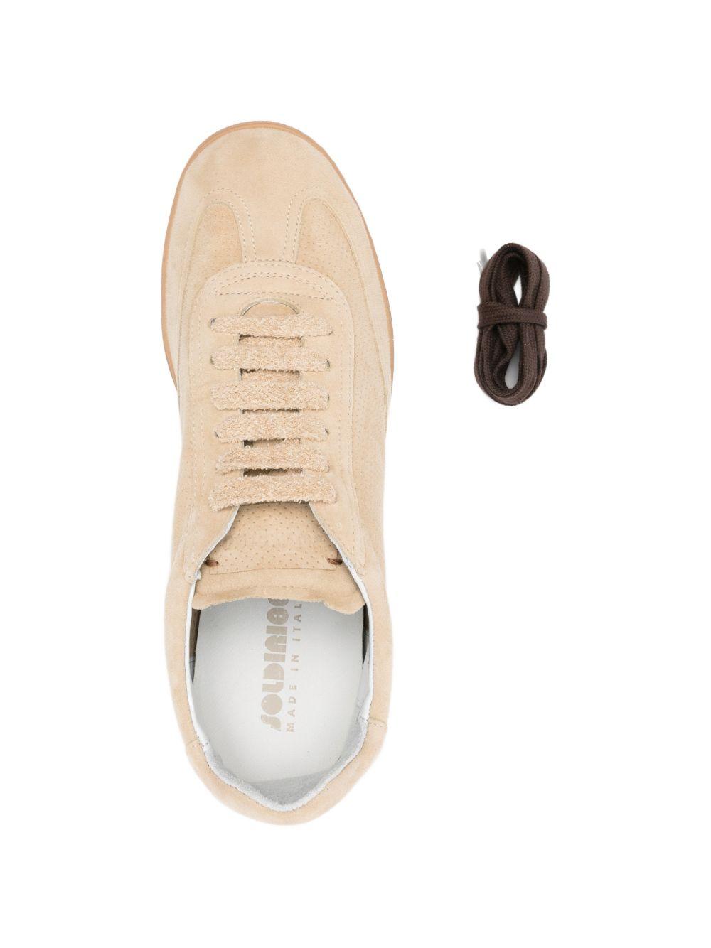 SOLDINI 80 Sneakers Amalfi in camoscio beige 